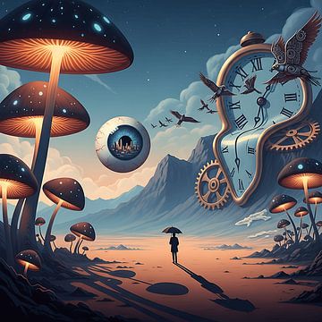 Traum jenseits der Realität - Surreale Vorstellungskunst von Aden Pink Galerry