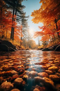 Herfstlandschap van Koffie Zwart