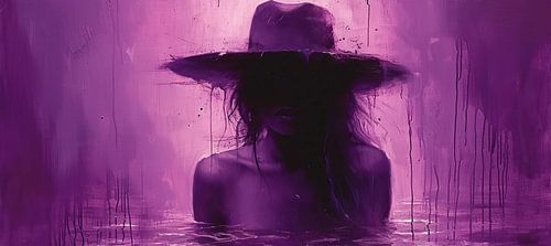 Femme Silhouette Mauve | Violet Veil Vibe