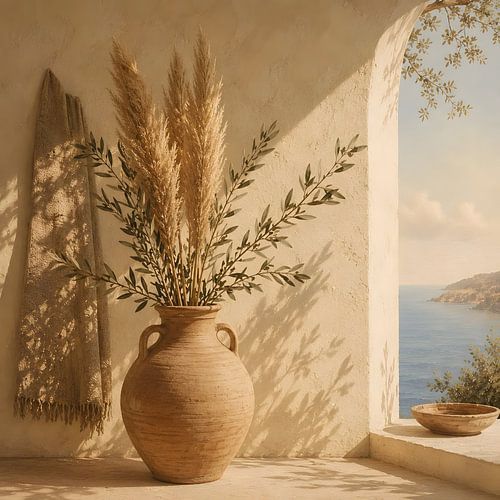 Innenansicht der Vase „Mediterranean Pampas“