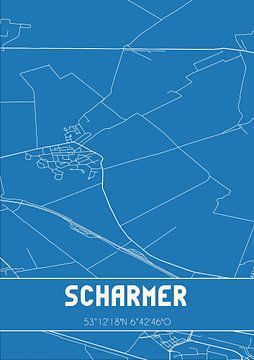 Blueprint | Carte | Scharmer (Groningen) sur Rezona