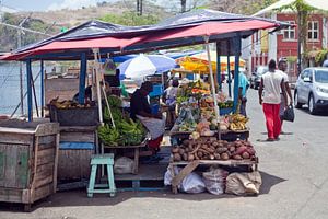 St. George's (Grenada) - Obst- und Gemüseverkauf