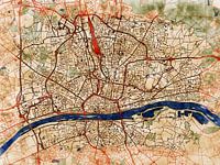 Carte de Orléans avec le style 'Serene Summer'