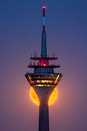 Rheinturm im Mondlicht von LICHTERKISTE