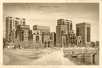 Vintage postcard Little C, Rotterdam