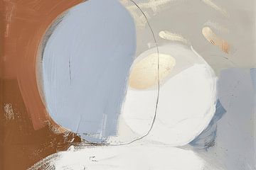 Modern en abstract met een gouden accent van Japandi Art Studio