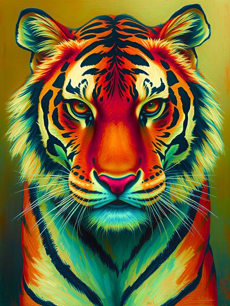 Majestic tiger - masterpiece of animal portraiture by The Art of Mark Fischer