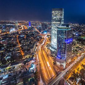 The skyline of Tel Aviv in Israël von Michiel Ton