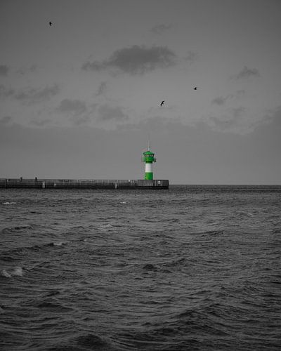 Grüner Leuchtturm - Molenfeuer Travemünde