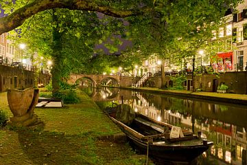 Utrecht Oudegracht: bij Geertebrug van Martien Janssen