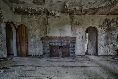 Open haard (urbex)