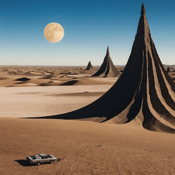 Moon in the Desert by Matteo Bellini