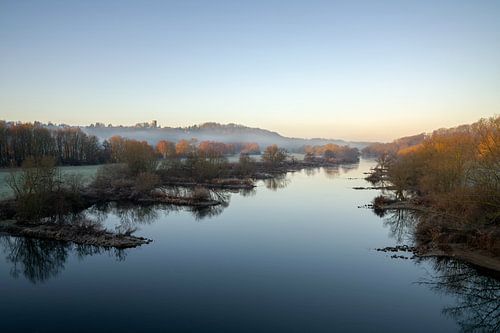 Ruhr bij Hattingen, Ruhrgebied, Noordrijn-Westfalen, Duitsland