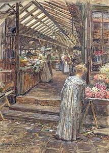 Frederic Houbron - Le Marché des Enfants-Rouges, rue de Bretagne (1907)