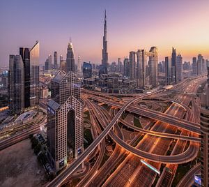 Dubai Skyline Panorama von Achim Thomae