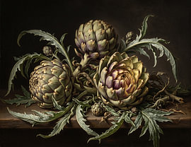 Artichokes in Golden Light by haroulita