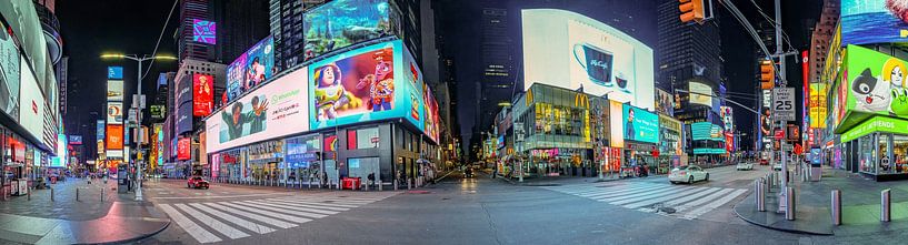Ochtendrust op Times Square - Een zeldzame blik op New York van Karsten Rahn