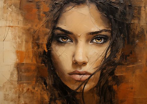 Abstract portrait of a woman (Mixed Media 18)