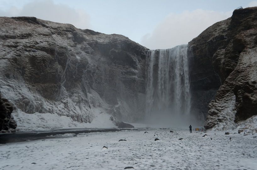 Wasserfall Skógafoss von Anita van Hengel