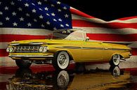 Chevrolet Impala 1959 avec drapeau américain par Jan Keteleer Aperçu