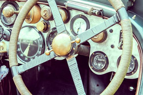 Vintage Bentley dashboard