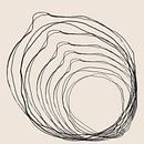 Golden Power of Nature Lines Art Abstraction by Mad Dog Art thumbnail