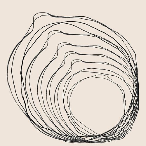 Gouden Kracht van Natuurlijnen Kunst Abstractie