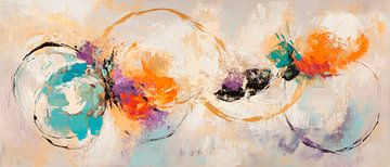 Coloured harmonies - swinging circles by Poster Art Shop