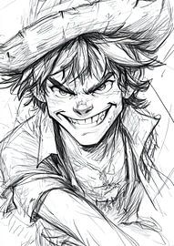 Boundless Dreams – Expressive Pencil Sketch