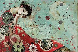 Dreamy Woman by ARTEO Paintings