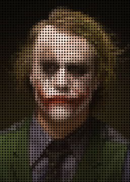 Heath Ledger is  Joker in Style Dots von Gunawan RB