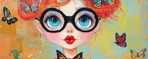 Big Eyes Girl | Mädchen mit Brille
