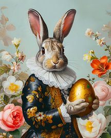 Osterhase mit dem goldenen Ei von But First Framing