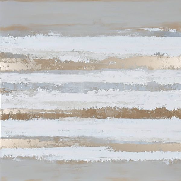 Horizontal layers in soft earth tones by Color Square