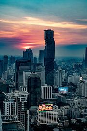 Bangkok sunset by chris mees