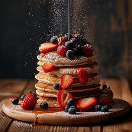 Pancakes  - Stilvolles Küchenposter von Poster Art Shop