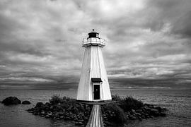 Karlsborg Lighthouse (schwarz-weiß)