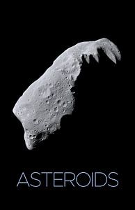 STK205454S-Solar system poster van asteroïden.