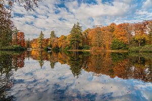 Promenade d'automne le long des étangs du parc du château de Het Loo sur Jeroen de Jongh