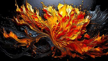 Splashy Orange von vipart