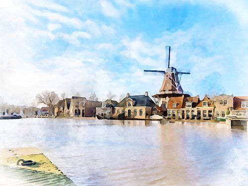 Molen de Vlijt, Meppel, Drenthe.