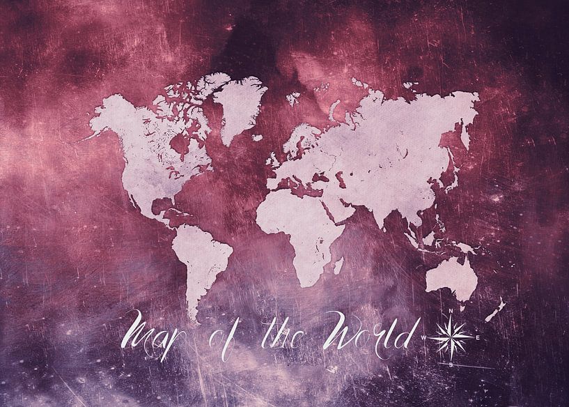 world map 1 #map #worldmap by JBJart Justyna Jaszke