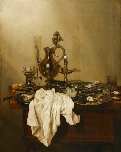 Still-Life met zilveren kan, Gerrit Willemsz. Heda