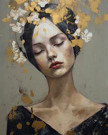 Träume von einer besseren Welt in Gold von Carla Van Iersel