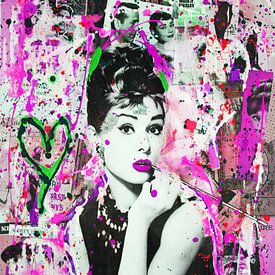 Audrey Hepburn "Menschen von Kathleen Artist Fine Art