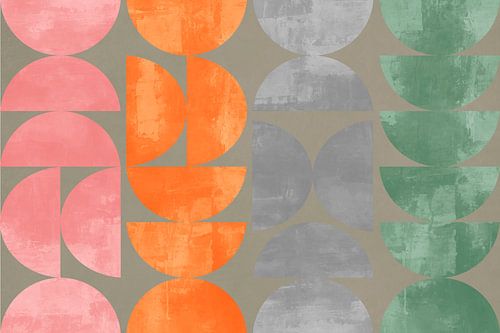 Kleurblokken uit het midden van de eeuw