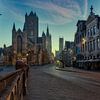 De zon komt langzaam door in Gent van Roy Poots