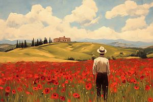 Gedanken zwischen Himmel und Mohn