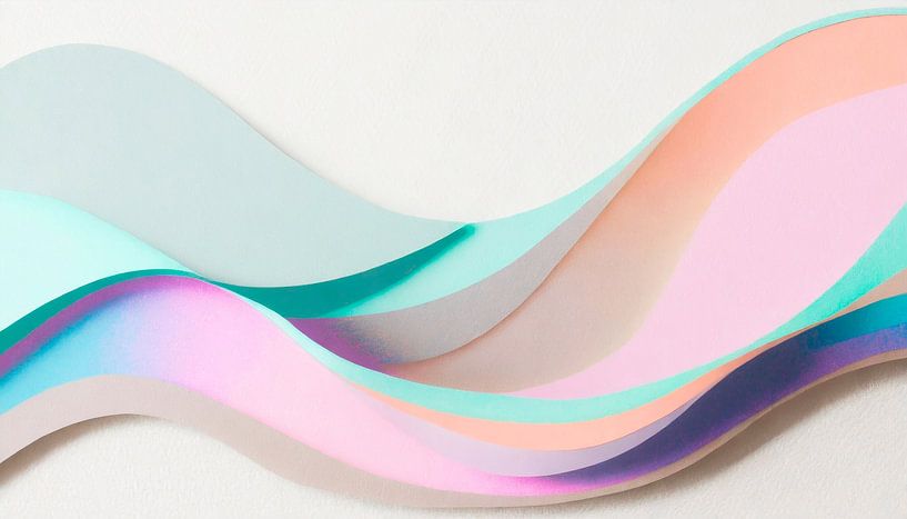Wand Farben mit Design und Wellen von Mustafa Kurnaz