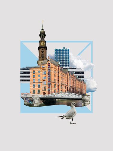 Stadtcollagen - Hamburg Collage #06